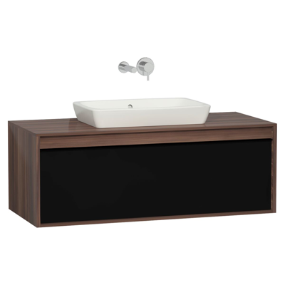 Washbasin Unit - 120cm - With One Drawer - With Infinity Washbasin - Metropole Series - VitrA için görüntü
