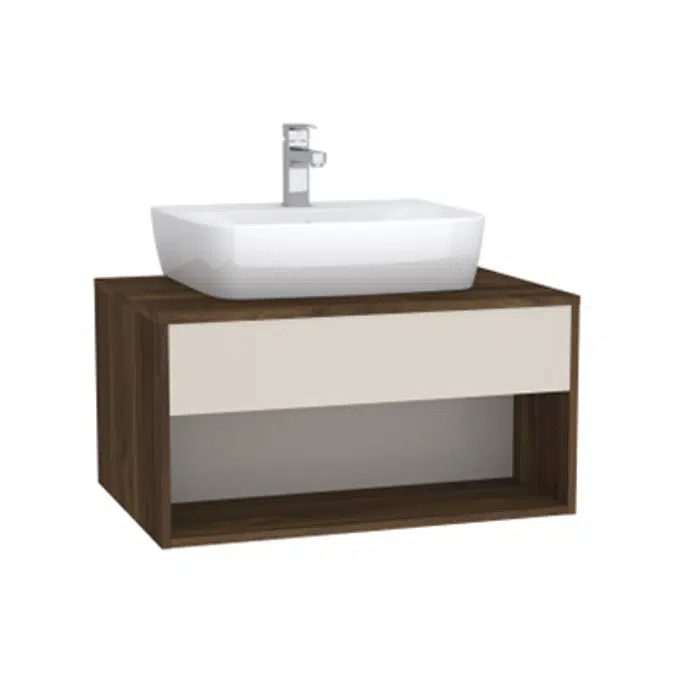 Washbasin Unit - 80cm - Hotel Unit - For Countertop Basins - With 53cm Depth - With U-cut - İntegra Series - VitrA