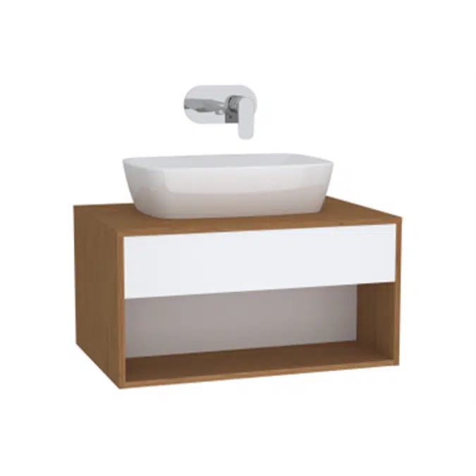 Washbasin Unit - 80cm - Hotel Unit - For Countertop Basins - With 53cm Depth - With U-cut - İntegra Series - VitrA