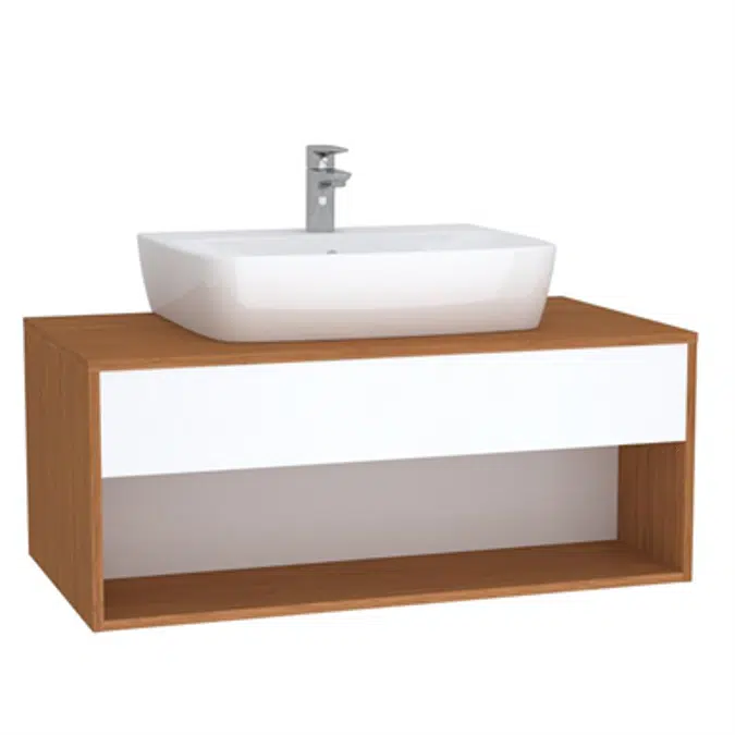 Washbasin Unit - 100cm - Hotel Unit - For Countertop Basins - With 53cm Depth - With U-cut - İntegra Series - VitrA