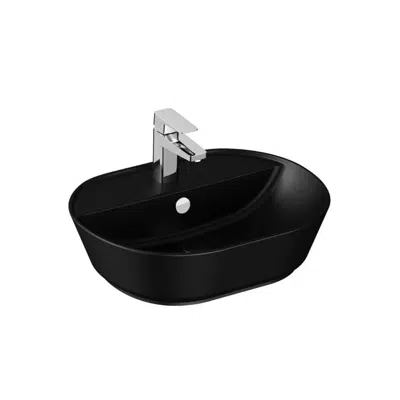 Image for Wash Basin - Counter Top - Oval Bowl - 55cm - With Tap Hole - Geo Series - VitrA