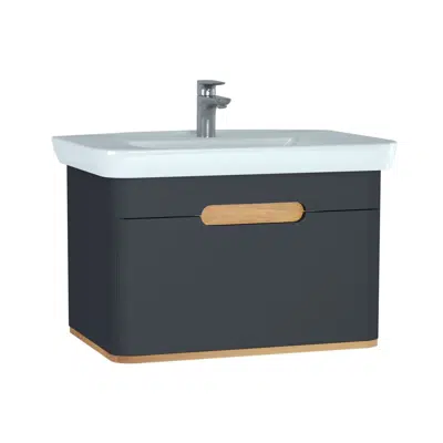 Bild für Washbasin Unit - 80cm - With 1 Drawer - Without Legs - Sento Series - VitrA