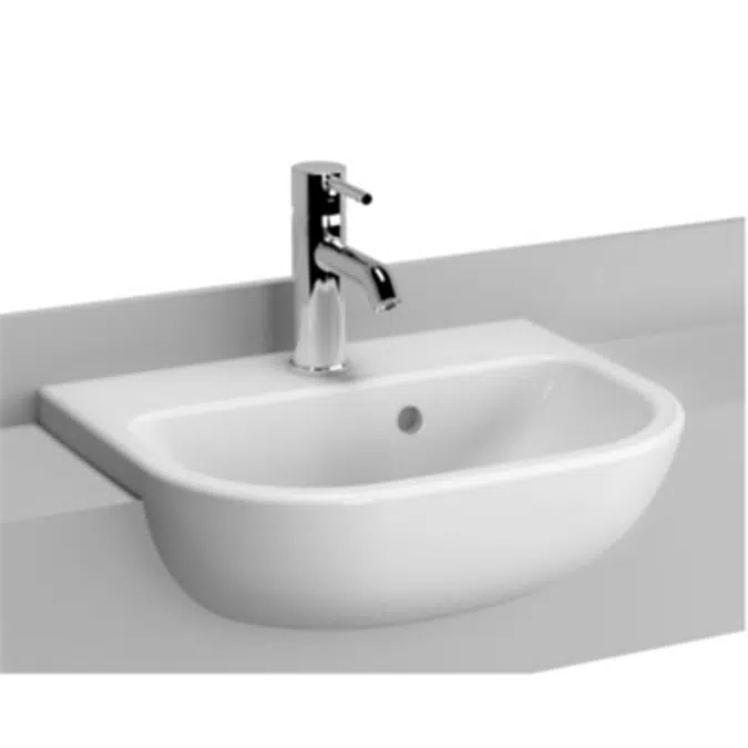 Wash Basin - (Semi-recessed) - 45cm - S20 Series - VitrA