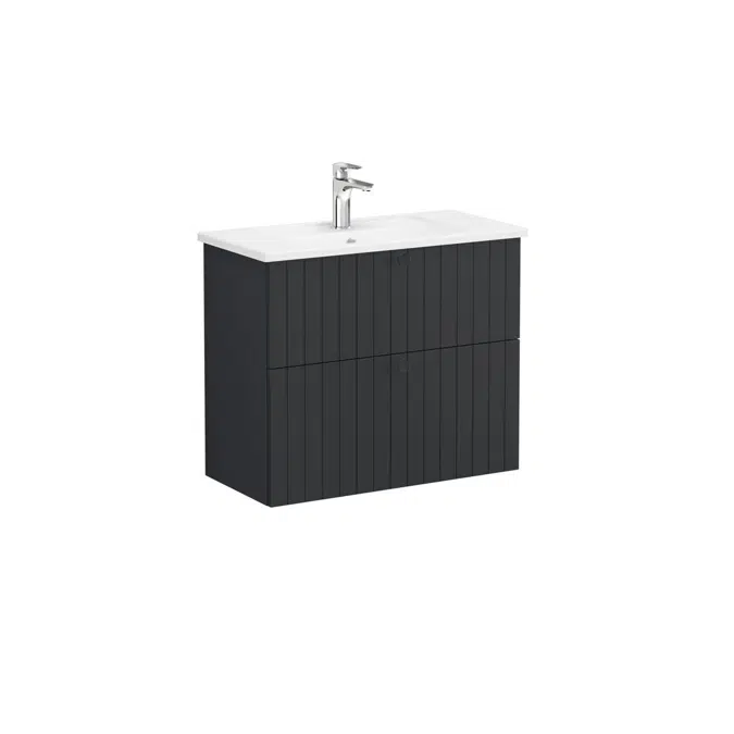 Washbasin Unit - 80cm - 2 Drawers - Narrow - Root Series - VitrA
