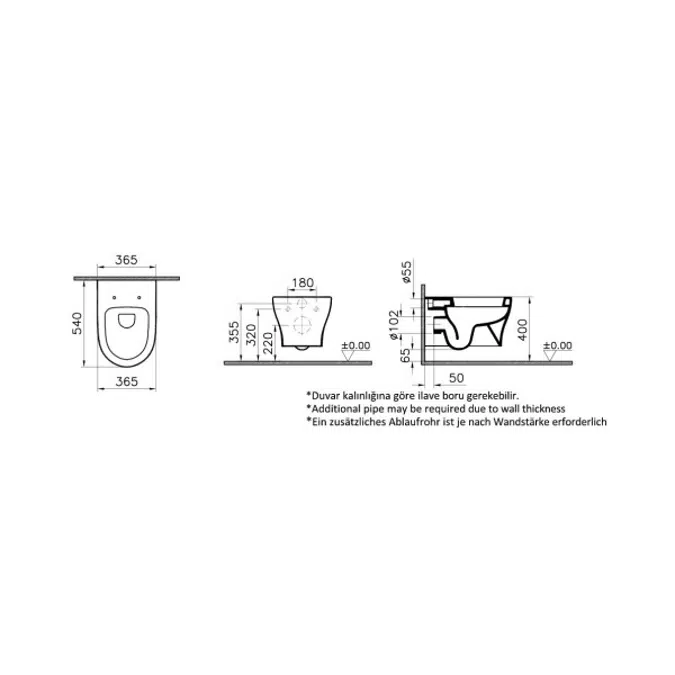 WCPan-WallHung-54cm_VitrA_Bella Series