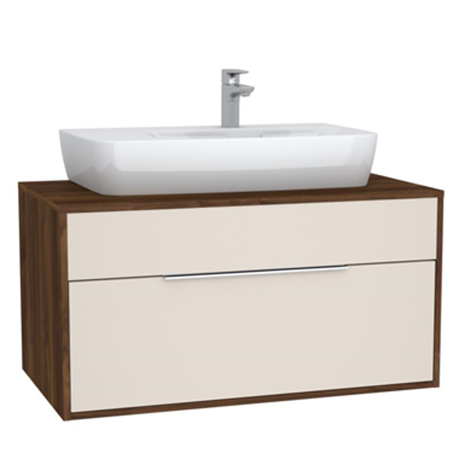 Washbasin Unit - 100cm - With 1 drawer - For Countertop Basins - With 53cm Depth - İntegra Series - VitrA