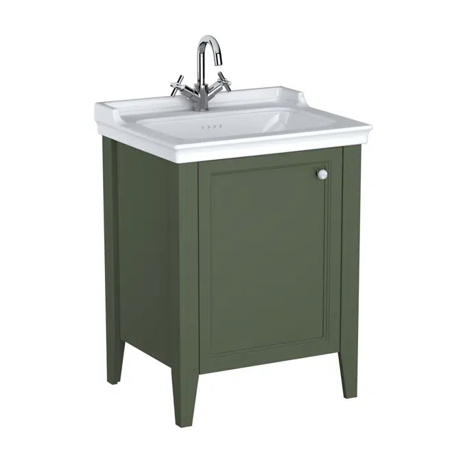 Washbasin Unit - 65cm - With Door - Left - 1TapHoles - Valarte Neo Series - VitrA