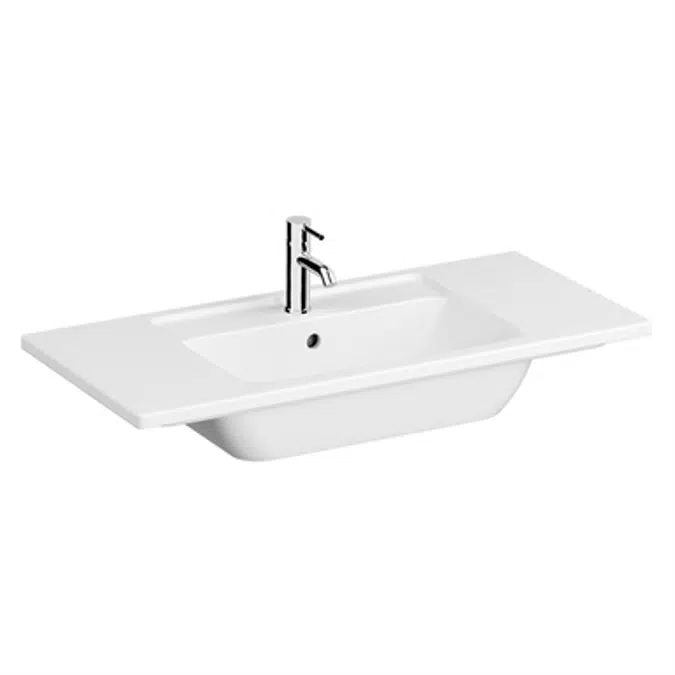 Wash Basin - Vanity Washbasin - 100cm - One Tap Hole - With Overflow Hole - İntegra Series - VitrA