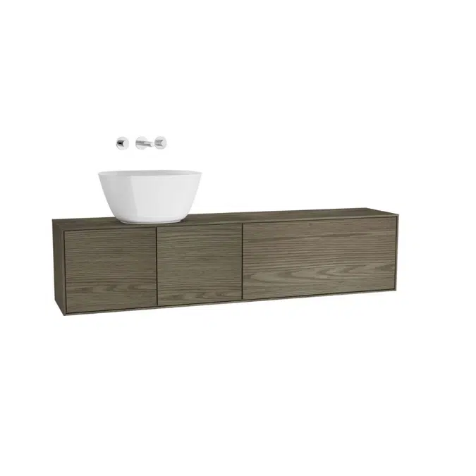 Washbasin Unit - 160cm - For Bowls - Left - Voyage Series - VitrA