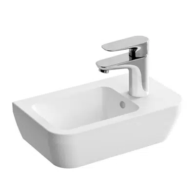 Immagine per Wash Basin - Wall Mounted - 37cm - Right Faucet Area - With Overflow Hole - İntegra Series - VitrA