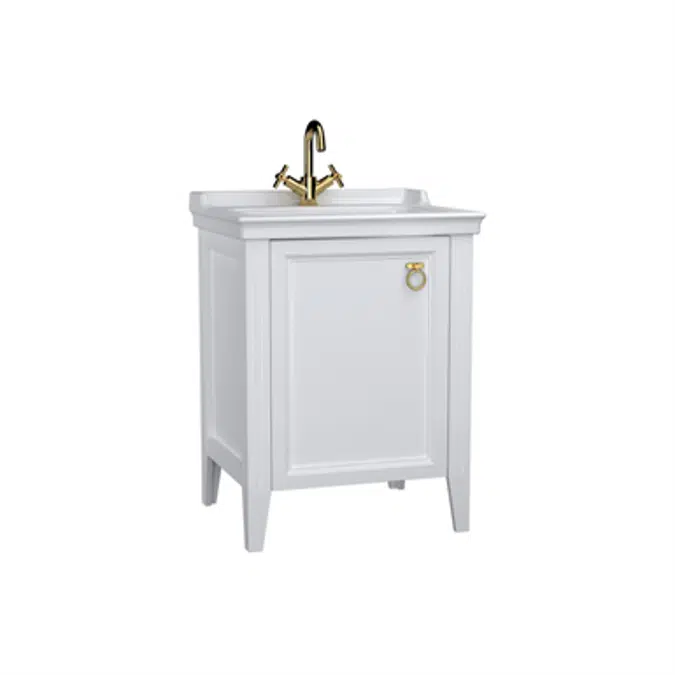 Washbasin Unit - 65cm - With Doors - With Vanity Washbasin - One Faucet Hole - Valarte Series - VitrA