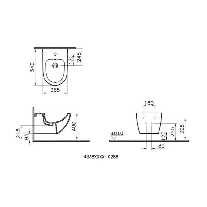 Bidet-WallHung-54cm-SentoSeries-VitrA