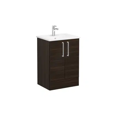 obraz dla  Root Flat Series_Washbasin Unit_With2Door_60cm_Walnut