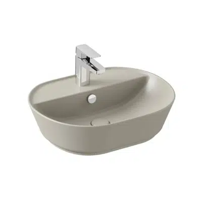 Image for Wash Basin - Counter Top - Oval Bowl - 55cm - With Tap Hole - Geo Series - VitrA