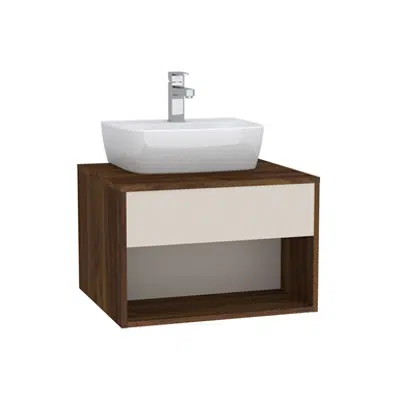 รูปภาพสำหรับ Washbasin Unit - 60cm - Hotel Unit - For Countertop Basins - With 53cm Depth - With U-cut - İntegra Series - VitrA