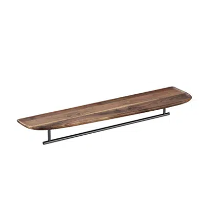 изображение для Shelf - With Metal Towel Holder - Long - 75cm - Left - Plural Series - VitrA