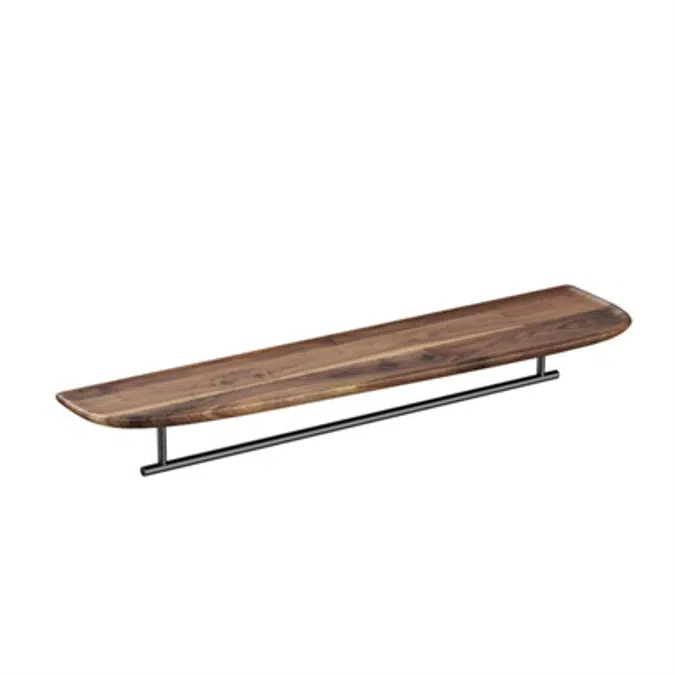 Shelf - With Metal Towel Holder - Long - 75cm - Left - Plural Series - VitrA