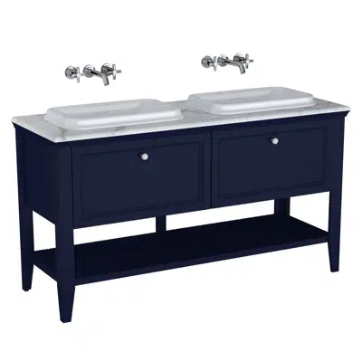 Immagine per Washbasin Unit - 150cm - 2 Drawers - Double Washbasin - Valarte Neo Series - VitrA