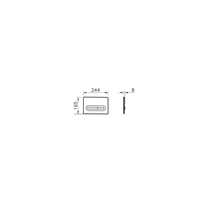 Flush Plate Control Panel - Toilet Cisterns - Infrared - LoopT Series - VitrA
