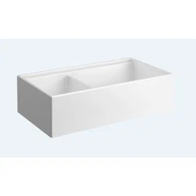 Sink - 37" - Double Bowl Workstation Sink - Asymmetric - VitrA için görüntü