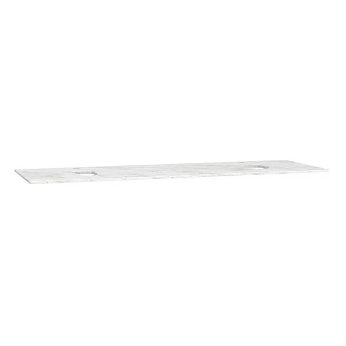 Countertop - 150cm - With Faucet Hole - Double - Origin Series - VitrA