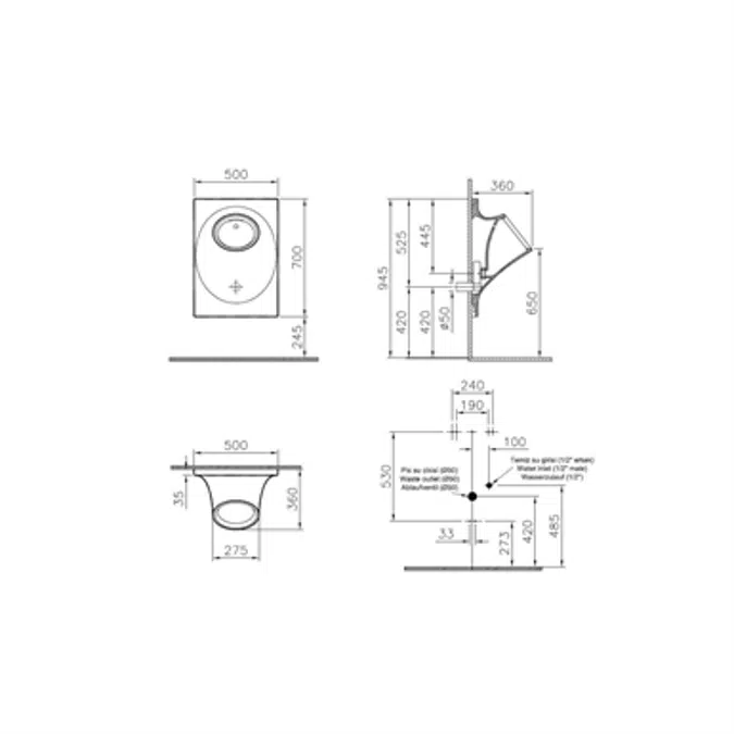 Urinal - İstanbul Series - VitrA