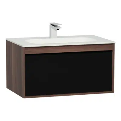 Bild für Washbasin Unit - 80cm - With One Drawer - With Infinity Washbasin - Metropole Series - VitrA
