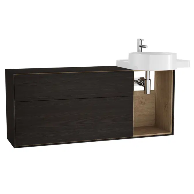 Washbasin Unit - 130cm - Right - Voyage Series - VitrA