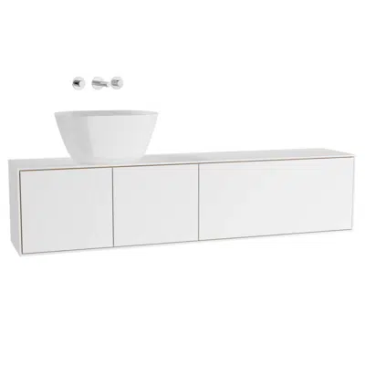 Image for Washbasin Unit - 160cm - For Bowls - Left - Voyage Series - VitrA