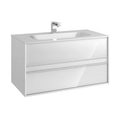 Image for Washbasin Unit - 100cm - With Two Drawer - With Infinity Washbasin - Metropole Series - VitrA