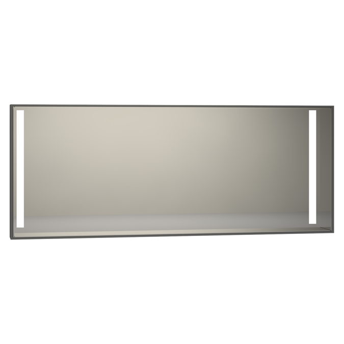 BIM objects - Free download! Illuminated Mirror Cabinet - 150cm ...