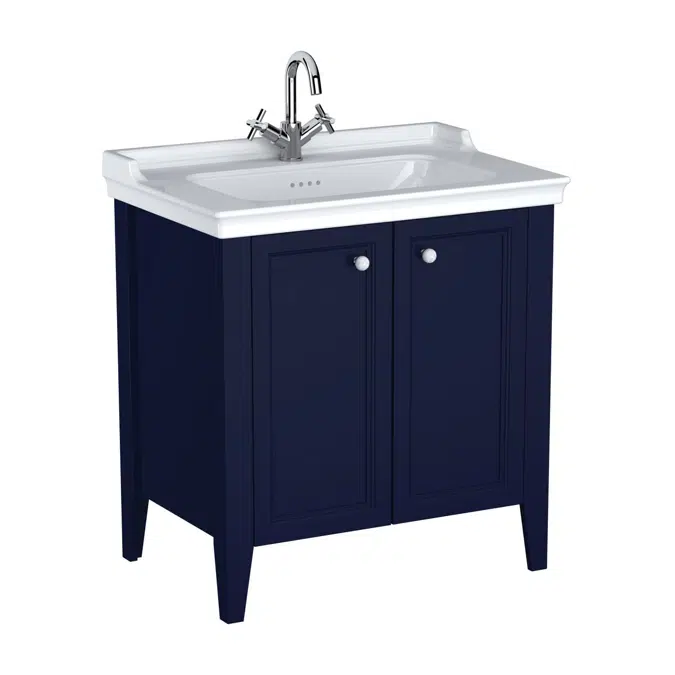 Washbasin Unit - 80cm - With Door - 1 Tap Holes - Valarte Neo Series - VitrA