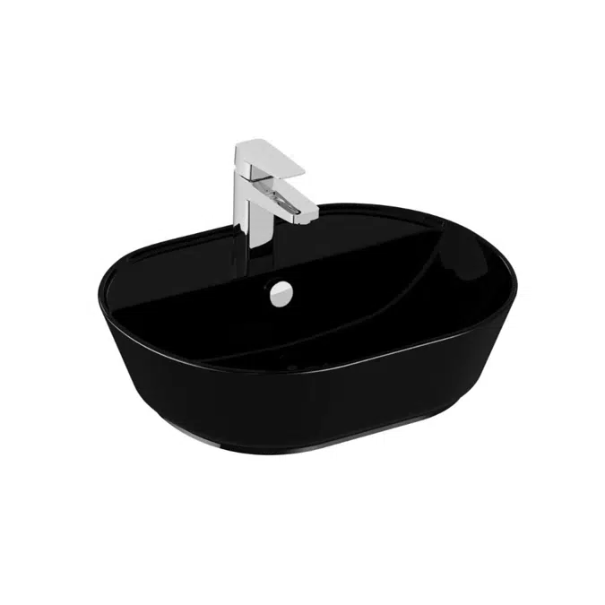 Wash Basin - Counter Top - Oval Bowl - 55cm - With Tap Hole - Geo Series - VitrA