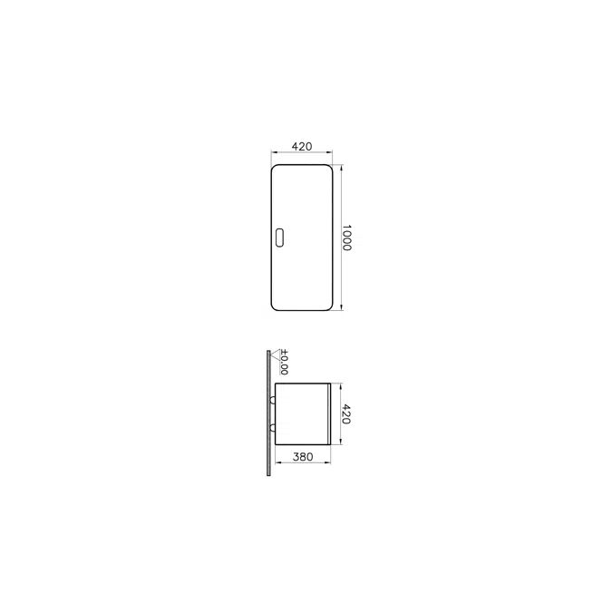 Lower Unit - 100cm - Wheeled Lower Unit - Nest Trendy Series - VitrA