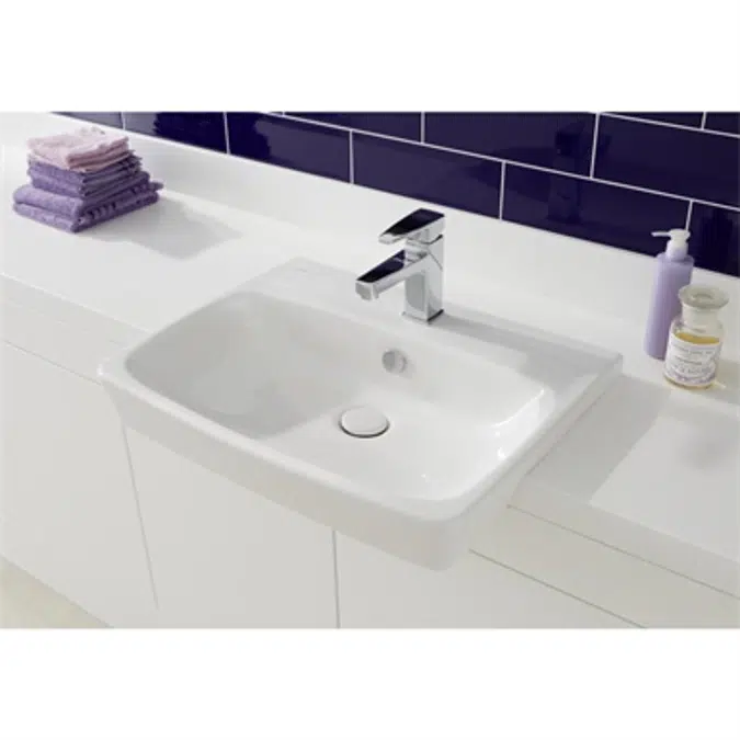 Wash Basin - (Semi-recessed) - 60cm - Metropol Series - VitrA