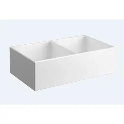 imagem para Sink - 33" - Double Bowl Apron - Front Sink - VitrA