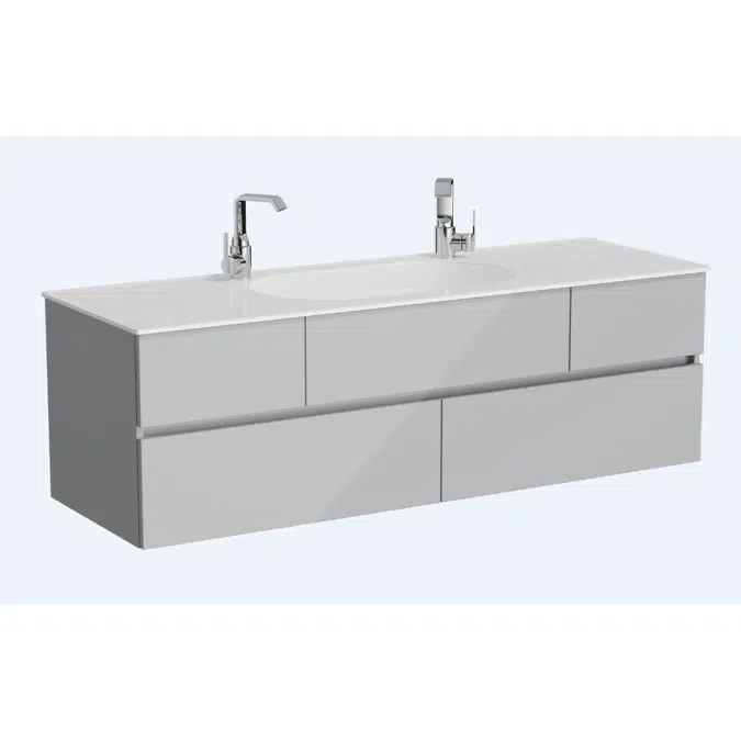 Washbasin Unit - 150cm - With Drawer - Without Faucet Hole - Memoria Series - VitrA