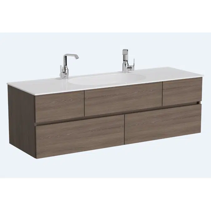Washbasin Unit - 150cm - With Drawer - Without Faucet Hole - Memoria Series - VitrA