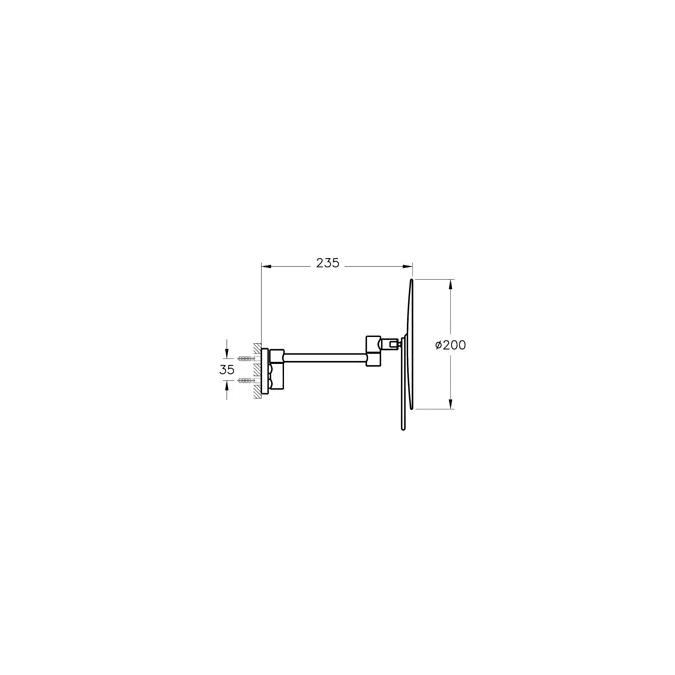 Mirror - Makeup Mirror - Wall Mounted - Origin Series - VitrA