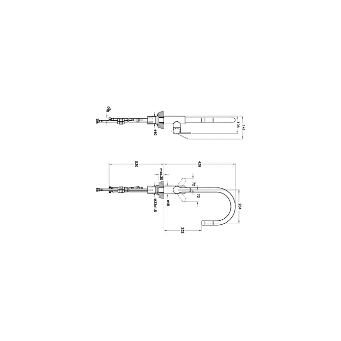 Sink Mixer - Countertop - nox Pull Down - Masterline Series - VitrA