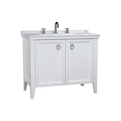 Image for Washbasin Unit - 100cm - With Doors - With Vanity Washbasin - Three Faucet Holes - Valarte Series - VitrA