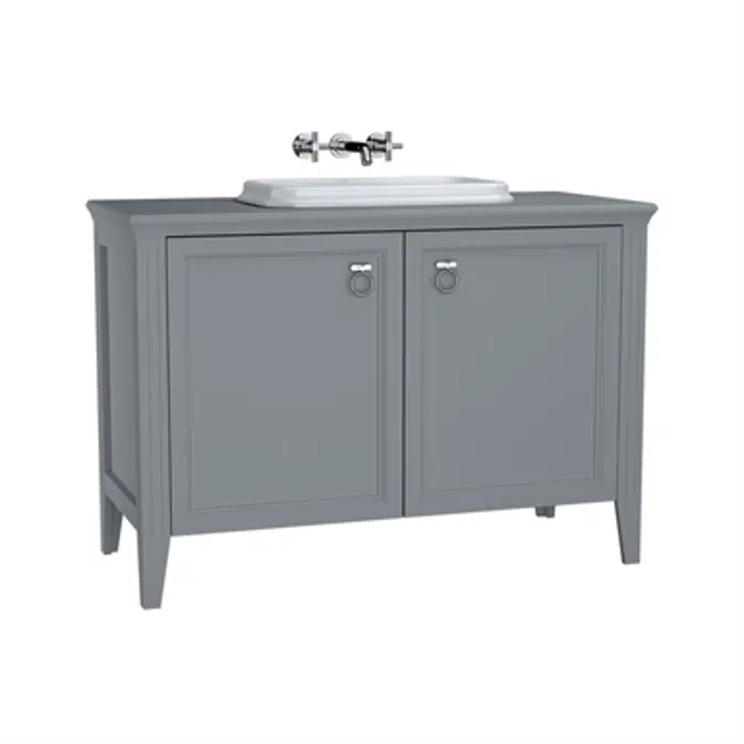 Washbasin Unit - 120cm - With Doors - With Countertop Washbasin - Valarte Series - VitrA