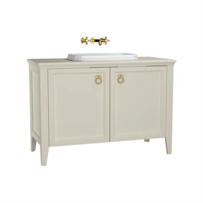 Washbasin Unit - 120cm - With Doors - With Countertop Washbasin - Valarte Series - VitrA
