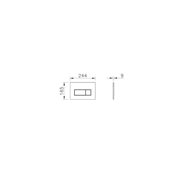 FlushPlateControlPanel-ToiletCisterns-VitrA-Root Square Series