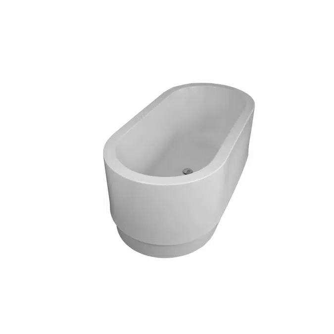 Bathtub - 160x80cm - Oval Duo Soft Bathtub - 4 Life Series - VitrA