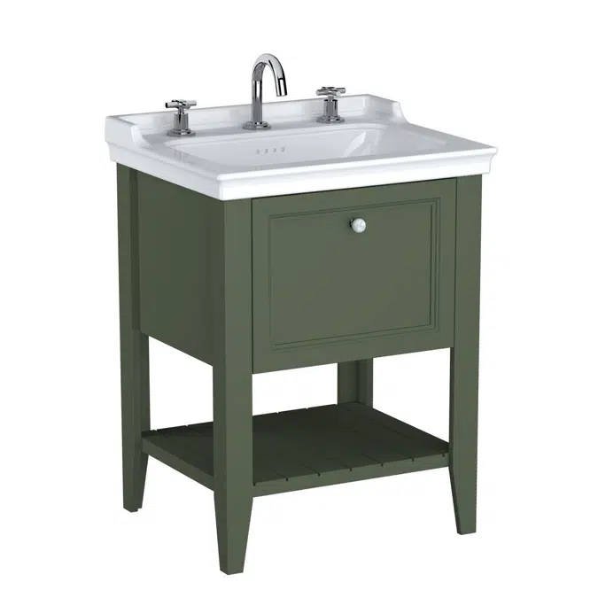 Washbasin Unit - 65cm - With One Drawer - 3 Tap Holes - Valarte Neo Series - VitrA