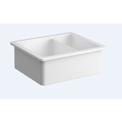 Image for Sink - 22" - Double Bowl Dual Mount Sink - VitrA