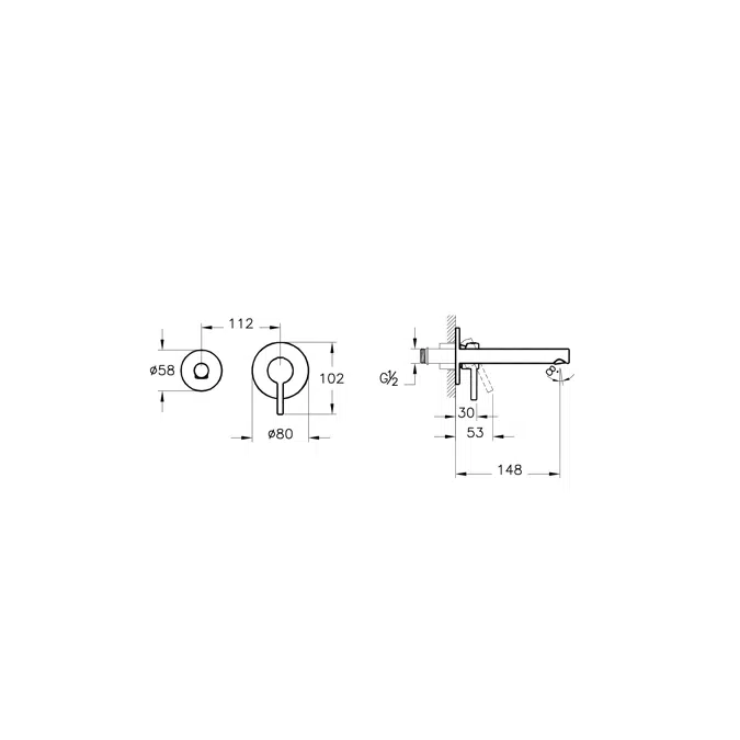 Basin Mixer - Built-in - OriginSeries - VitrA