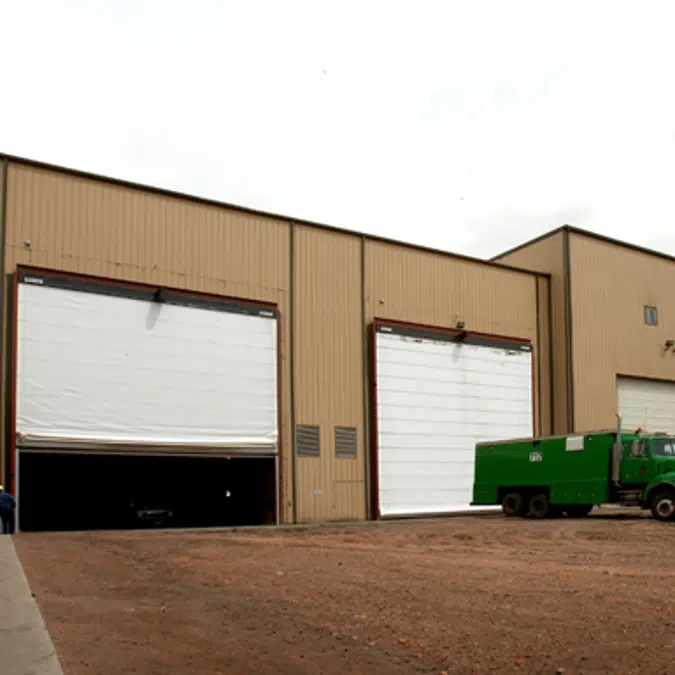 Crawford VL3010 vertical lifting fabric door 