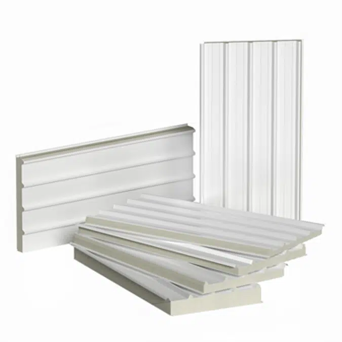 Roof sandwich panels with 120mm PIR/PUR core